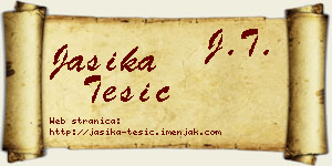 Jasika Tešić vizit kartica
